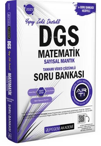 Pegem Akademi 2025 DGS Matematik Sayısal Mantık Tamamı Video Çözümlü Soru Bankası - 1