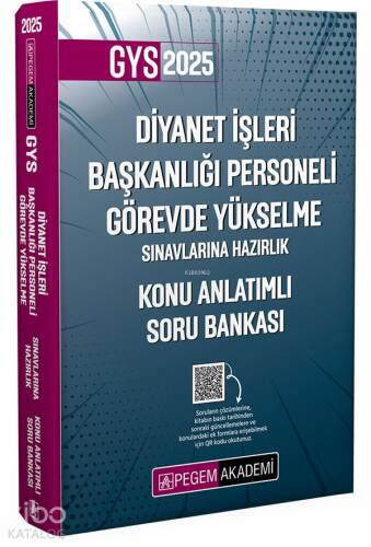 Pegem Akademi Yayıncılık 2025 Diyanet İşleri Başkanlığı Personeli Görevde Yükselme Sınavlarına Hazırlık Konu Anlatımlı Soru Bankası - 1