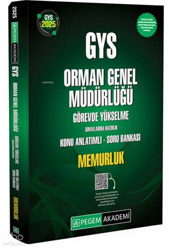 Pegem Akademi Yayıncılık 2025 GYS Orman Genel Müdürlüğü Görevde Yükselme Sınavlarına Hazırlık Konu Anlatımlı Soru Bankası - Memurluk - 1