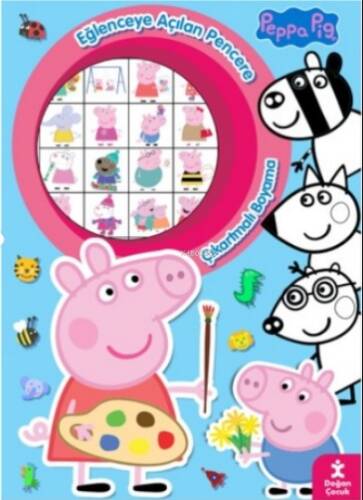 Peppa Pıg Eğlenceli Açılan Pencere Çıkartmalı Boyama Kitabı - 1