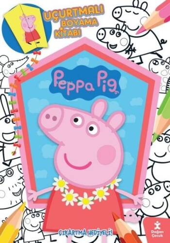 Peppa Pig - Uçurtmalı Boyama Kitabı - Çıkartma Hediyeli! - 1