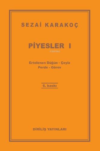 Piyesler 1 Sezai Karakoç - 1