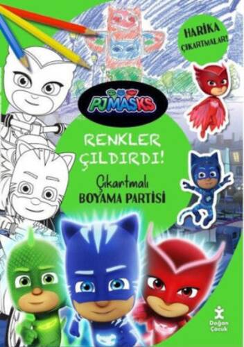 Pjmask Renkler Çıldırdı Çıkartmalı Boyama Partisi - 1