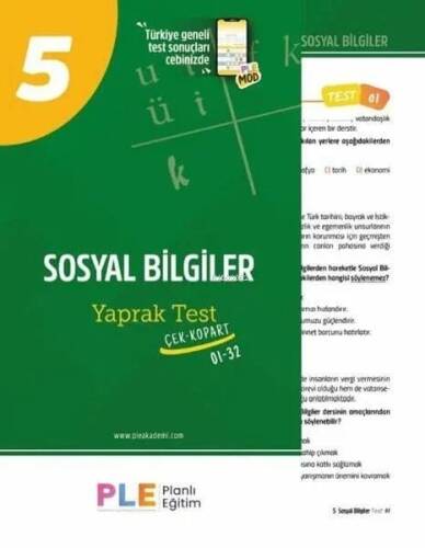 PLE - 5.Sınıf - Sosyal Bilgiler - Yaprak Test (1-32) - 1