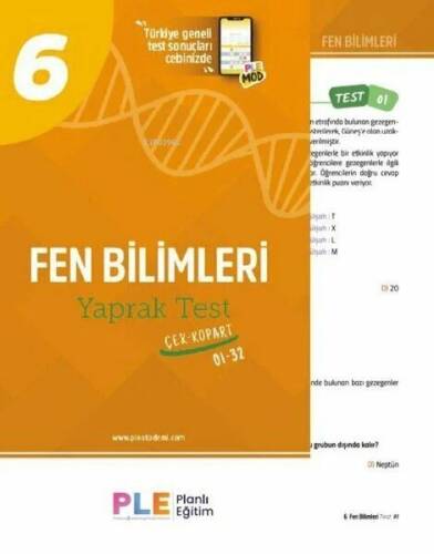 PLE - 6.Sınıf - Fen Bilimleri - Yaprak Test (1-32) - 1