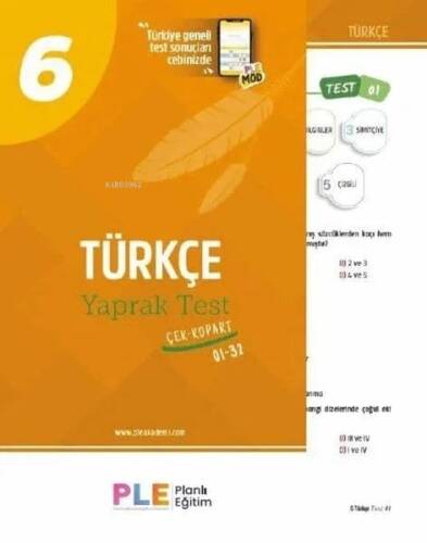 PLE - 6.Sınıf - Türkçe - Yaprak Test (1-32) - 1