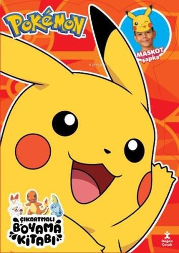 Pokemon - Çıkartmalı Boyama Kitabı - Maskot Şapka - 1