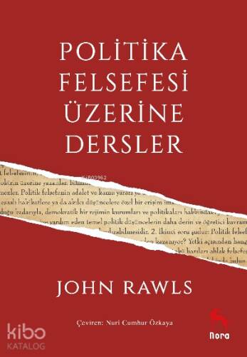 Politika Felsefesi Üzerine Dersler - 1