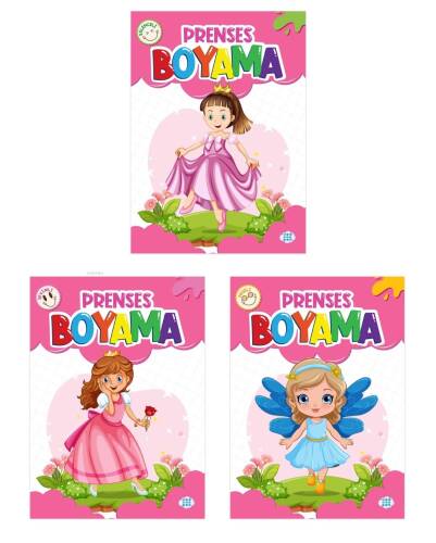 Prenses Boyama Seti (3 Kitap Takım) - 1