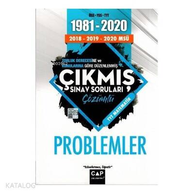 PROBLEMLER 20 YIL ÇIKMIŞ SINAV SORULARI -2022 - 1