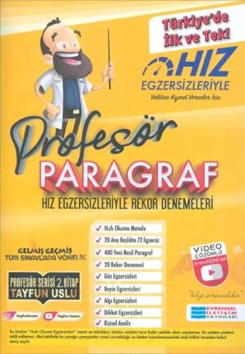 Profesör Paragraf Hız Egzersizleriyle Rekor Denemeler Evrensel İletişim Yayınları - 1