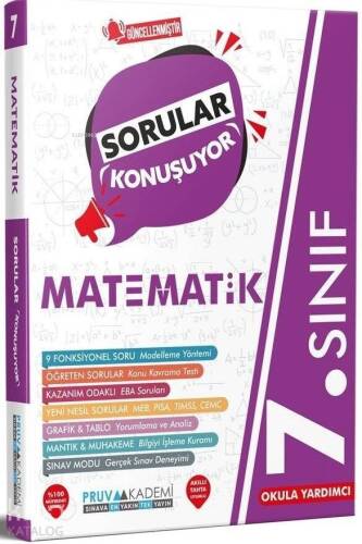 Pruva 7.Sınıf Matematik Sorular Konuşuyor 2021 - 1