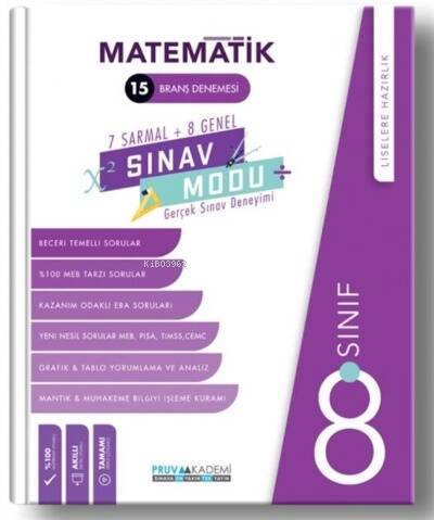 Pruva 8. Sınıf Sınav Modu Matematik - 1