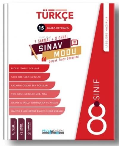 Pruva 8. Sınıf Sınav Modu Türkçe - 1