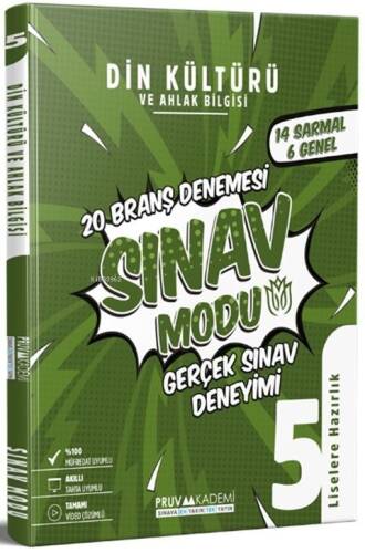 Pruva Akademi 5. Sınıf Din Kültürü ve Ahlak Bilgisi Sınav Modu 20 Branş Denemesi - 1