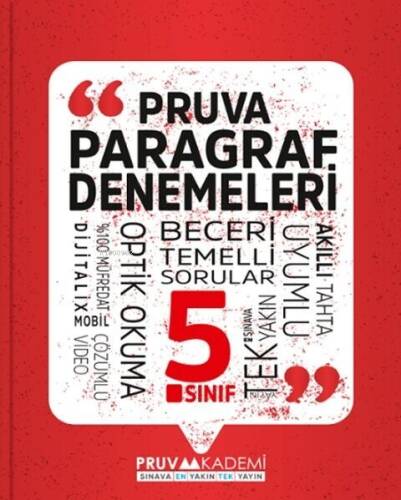 Pruva Akademi 5. Sınıf Paragraf Denemeleri - 1