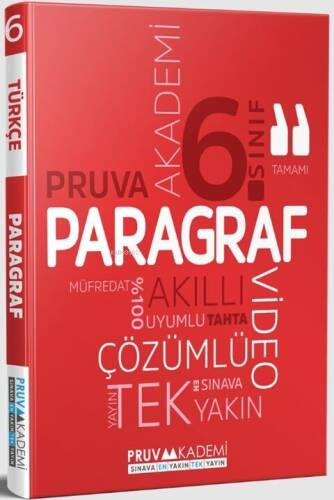 Pruva Akademi 6. Sınıf Paragraf Soru Bankası - 1