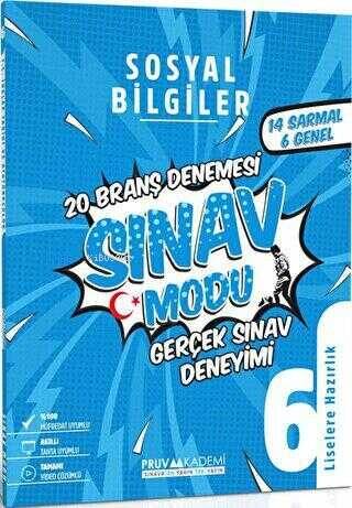 Pruva Akademi 6. Sınıf Sosyal Bilgiler Deneme - 1