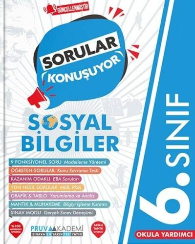 Pruva Akademi 6. Sınıf Sosyal Bilgiler Sorular Konuşuyor Soru Bankası - 1