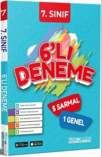 Pruva Akademi 7. Sınıf Tüm Dersler 6 lı Deneme - 1