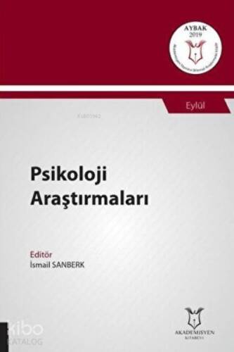 Psikoloji Araştırmaları;(Aybak 2019 Eylül) - 1