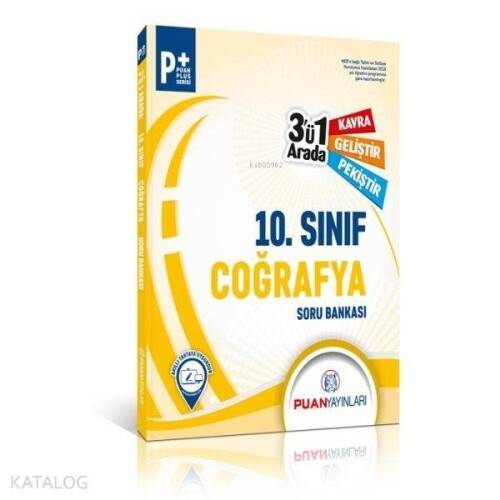 Puan Yayınları 10. Sınıf Coğrafya 3 ü 1 Arada Soru Bankası Puan - 1