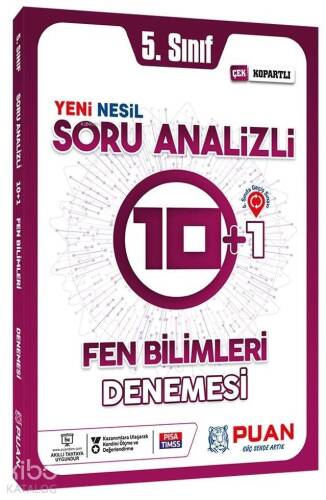 Puan Yayınları 5. Sınıf Fen Bilimleri Yeni Nesil Soru Analizli 10+1 Denemesi Puan - 1