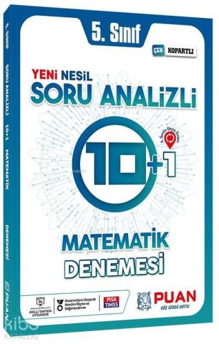 Puan Yayınları 5. Sınıf Matematik Yeni Nesil Soru Analizli 10+1 Deneme Puan - 1