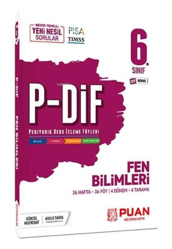 Puan Yayınları 6. Sınıf Fen Bilimleri PDİF Konu Anlatım Föyleri - 1