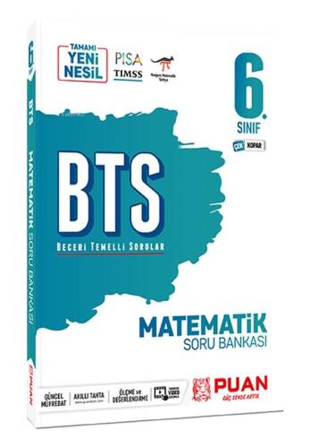 Puan Yayınları 6. Sınıf Matematik BTS Beceri Temelli Soru Bankası - 1