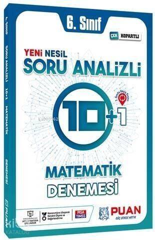 Puan Yayınları 6. Sınıf Matematik Soru Analizli 10+1 Deneme Puan - 1