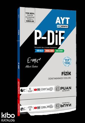 Puan Yayınları AYT Fizik P-DİF Konu Anlatım Fasikülleri Puan - 1