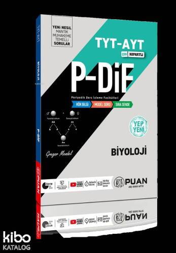 Puan Yayınları TYT AYT Biyoloji P-DİF Konu Anlatım Fasikülleri Puan - 1