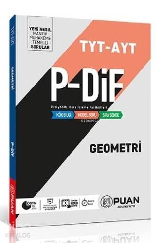 Puan Yayınları TYT AYT Geometri P-DİF Konu Anlatım Fasikülleri Puan - 1