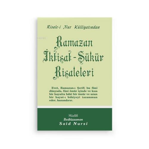 Ramazan İktisat Şükür - 1