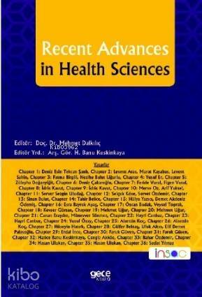 Recent Advances In Health Scıences - 1