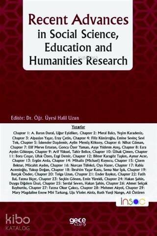 Recent Advances in Social Science, Education and Humanities Research - 1