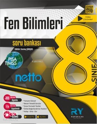 Referans Netto LGS 8.Sınıf Fen Bilimleri Soru Bankası Video Çözümlü 2021 - 1