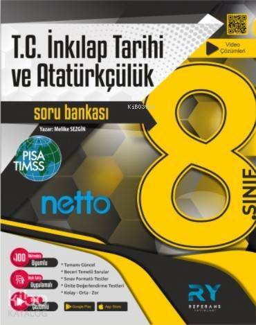 Referans Netto LGS 8.Sınıf T.C. İnkılap Tarihi ve Atatürkçülük Soru Bankası Video Çözümlü 2021 - 1