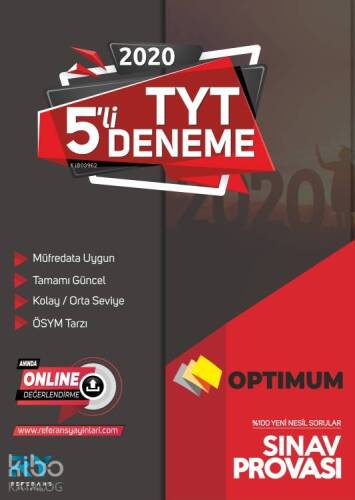 Referans Yayınları Optimum TYT 5'li Deneme Sınav Provası 2020 - 1