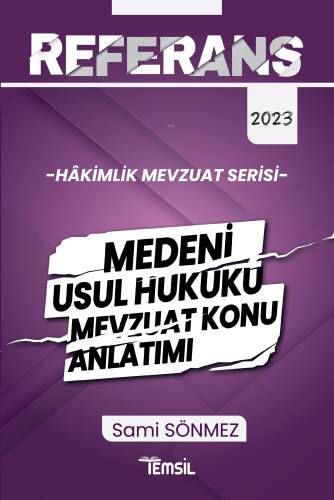 Referans;Medeni Usul Hukuku Mevzuat Konu Anlatımı - 1