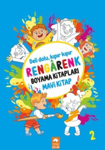 Rengarenk Boyama Kitapları - Mavi Kitap - 1