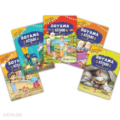 Renklerle Güzel Dinim Boyama Kitabı Set (5 Kitap) - 1