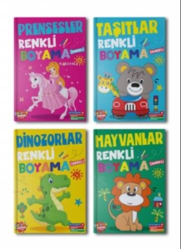 Renkli Boyama Seti – 4 Kitap Takım - 1