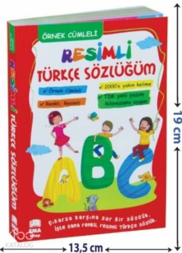 Renkli Resimli Türkçe Sözlüğüm TDK Uyumlu;Örnek Cümleli - 1