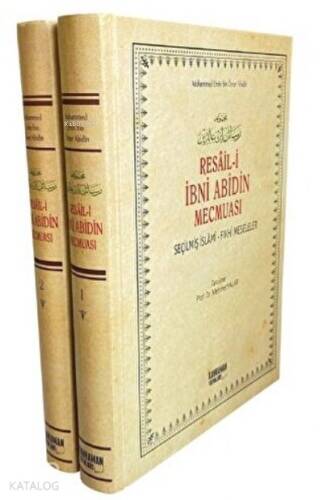 Resaili İbni Abidin Mecmuası ( 2 Kitap Takım ) (Ciltli) Seçilmiş İslami – Fıkhi Meseleler - 1