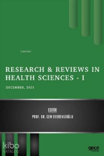 Research & Reviews in Health Sciences - I - December 2021 - 1