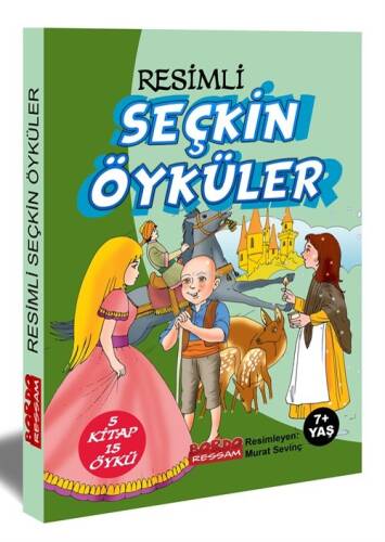 Resimli Seçkin Öyküler 15 Öykü 5 Kitap Set Renkli 7+Yaş - 1