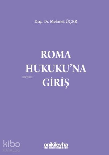 Roma Hukuku'na Giriş - 1