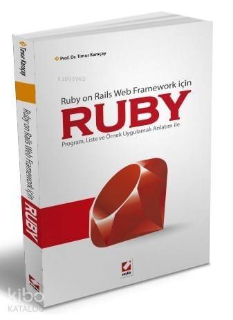 Ruby; Ruby on Rails Web Framework için - 1